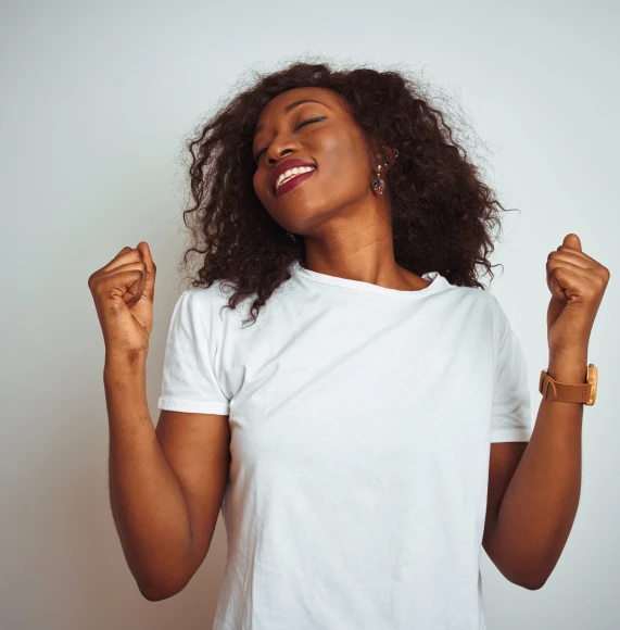 happy-african-woman-white-tshirt